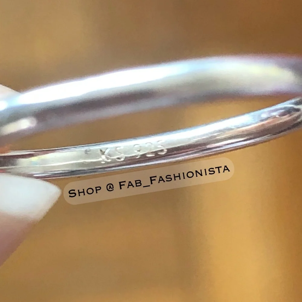 Kendra Scott Sterling Silver Diamond Heart Ring